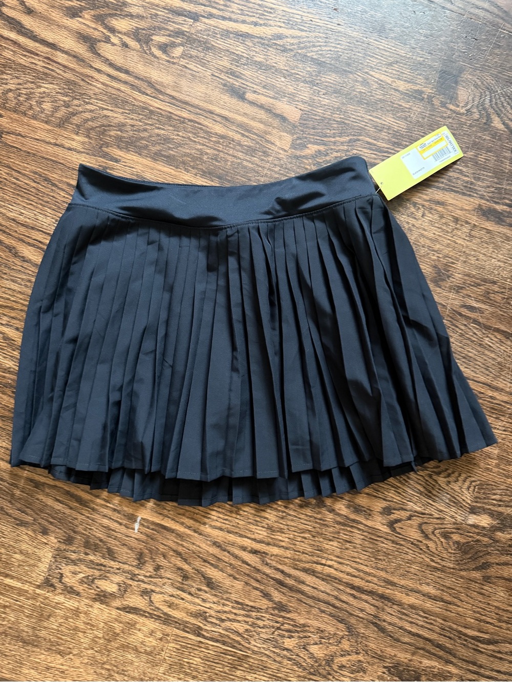 All in Motion Black Pleated Tennis Skort with Wide Waistband